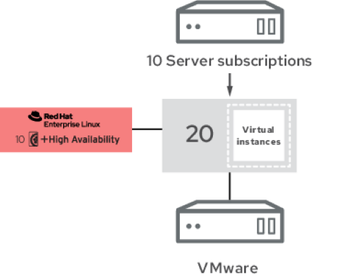 Figure 3. Red Hat Enterprise Linux Server deployed on VMware