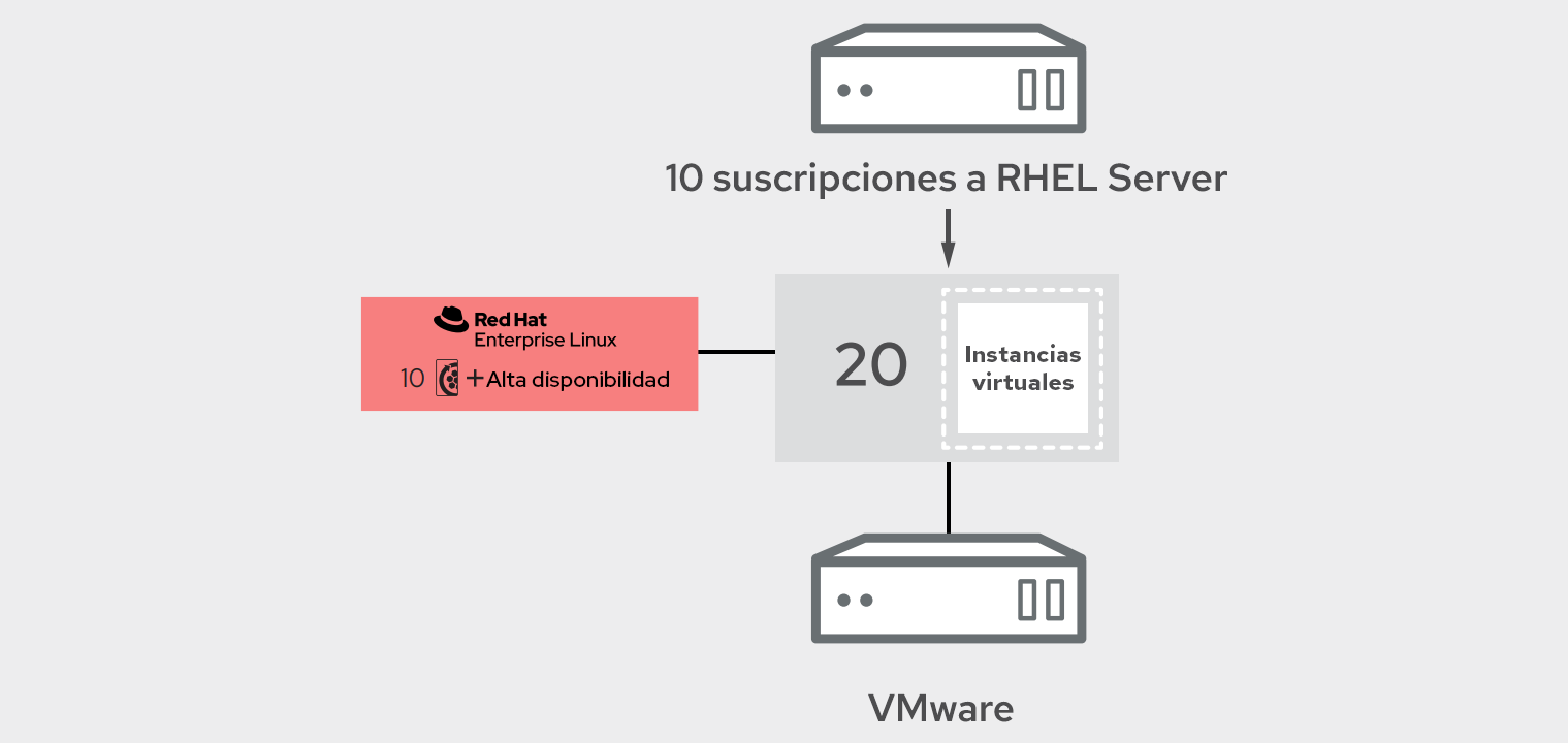 Figura 3. Red Hat Enterprise Linux Server implementado en VMware
